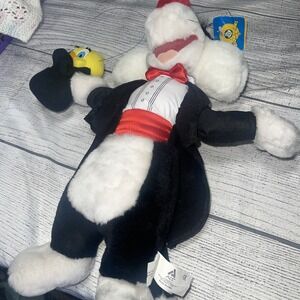 Vintage ACE Sylvester and Tweety Magician Plush Looney Tunes w/ Tag 1998